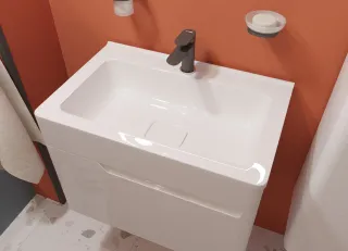 Раковина Эстет Kare luxe silk ФР-00014938 70см белый